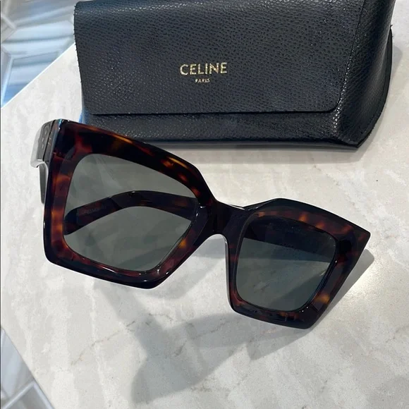 Celine Bold 3 dot Tortoise Shell Women's Sunglasses - Picture 4 of 4